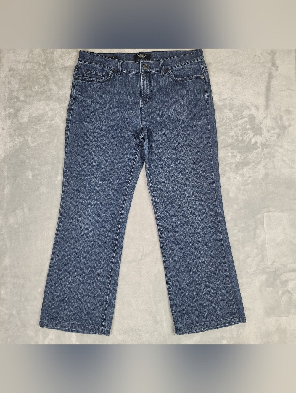 Talbots Womens Jeans Blue Boot Cut Crop Size 32